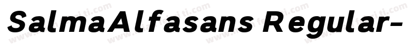 SalmaAlfasans Regular字体转换